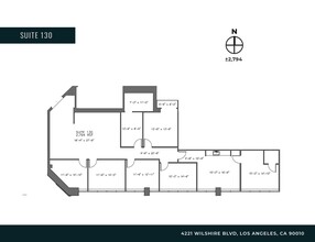 4221 Wilshire Blvd, Los Angeles, CA à louer Plan d’étage- Image 1 de 7