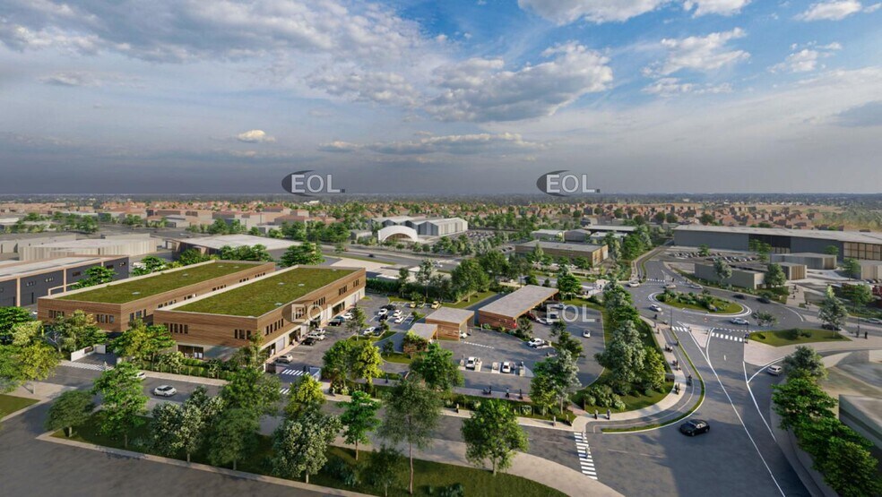 Office in Servon for lease - Aerial - Image 1 of 5