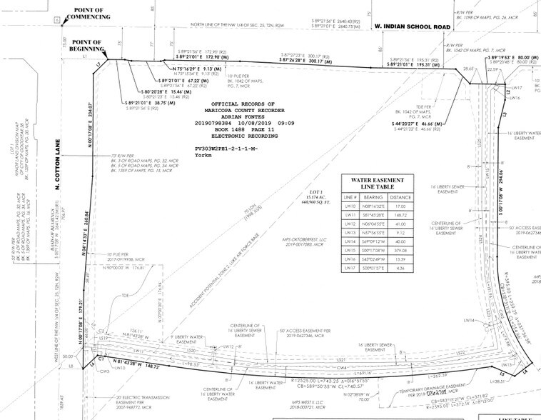 17017 W Indian School Rd, Goodyear, AZ for lease - Plat Map - Image 2 of 12