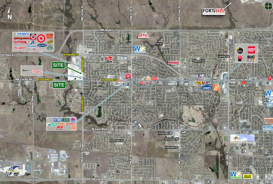 NWQ of NW Cache Rd & NW 82nd St, Lawton, OK à vendre - Aérien - Image 2 de 3