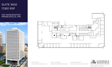 100 Washington Ave S, Minneapolis, MN à louer Plan d’étage- Image 1 de 1