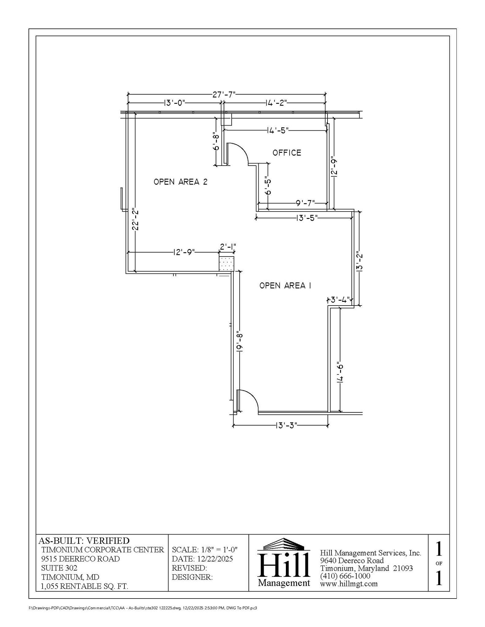 9515 Deereco Rd, Timonium, MD for lease Floor Plan- Image 1 of 1