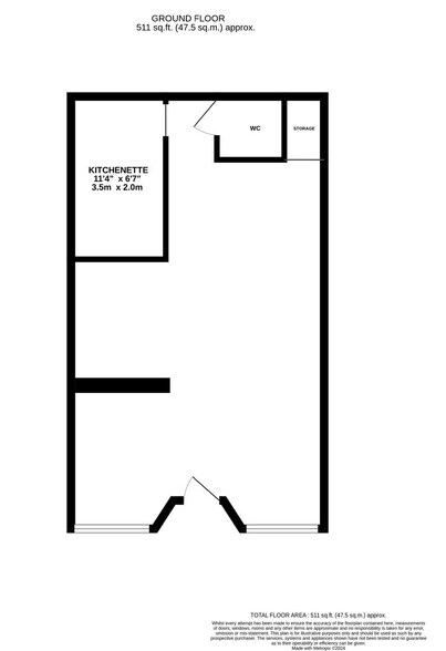 24 Fore St, Camelford à vendre - Plan d’étage - Image 2 de 9