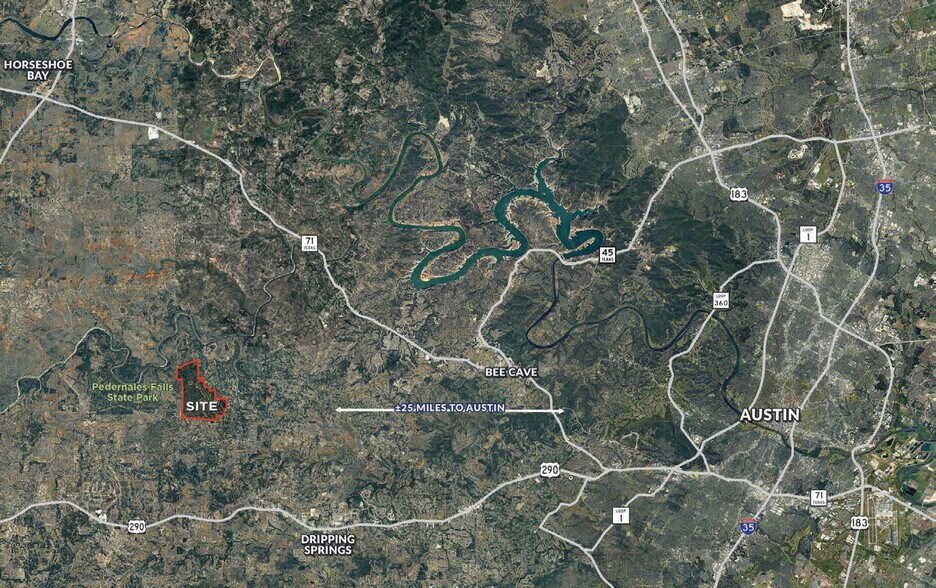 7040 W Fitzhugh Rd, Dripping Springs, TX à vendre - Aérien - Image 3 de 21