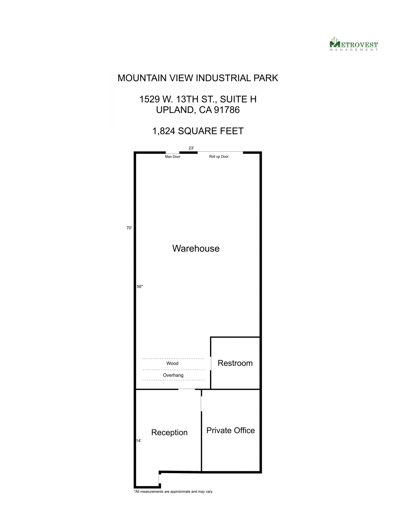 1525 W 13th St, Upland, CA for lease Floor Plan- Image 1 of 1