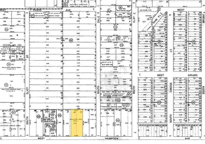 2775 W Hampden Ave, Englewood, CO à louer - Plan cadastral - Image 2 de 35