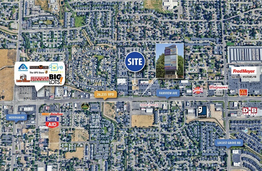 950 E Fairview Ave, Meridian, ID à louer - Plan de site - Image 2 de 2