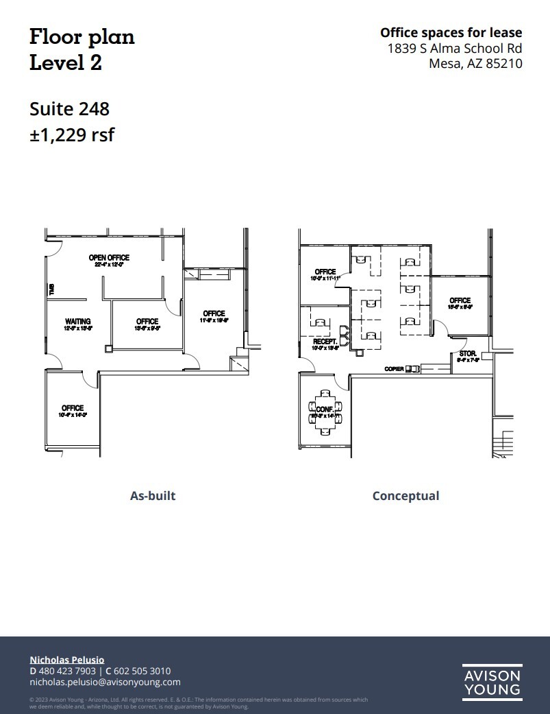 1839 S Alma School Rd, Mesa, AZ à louer Plan d  tage- Image 1 de 3