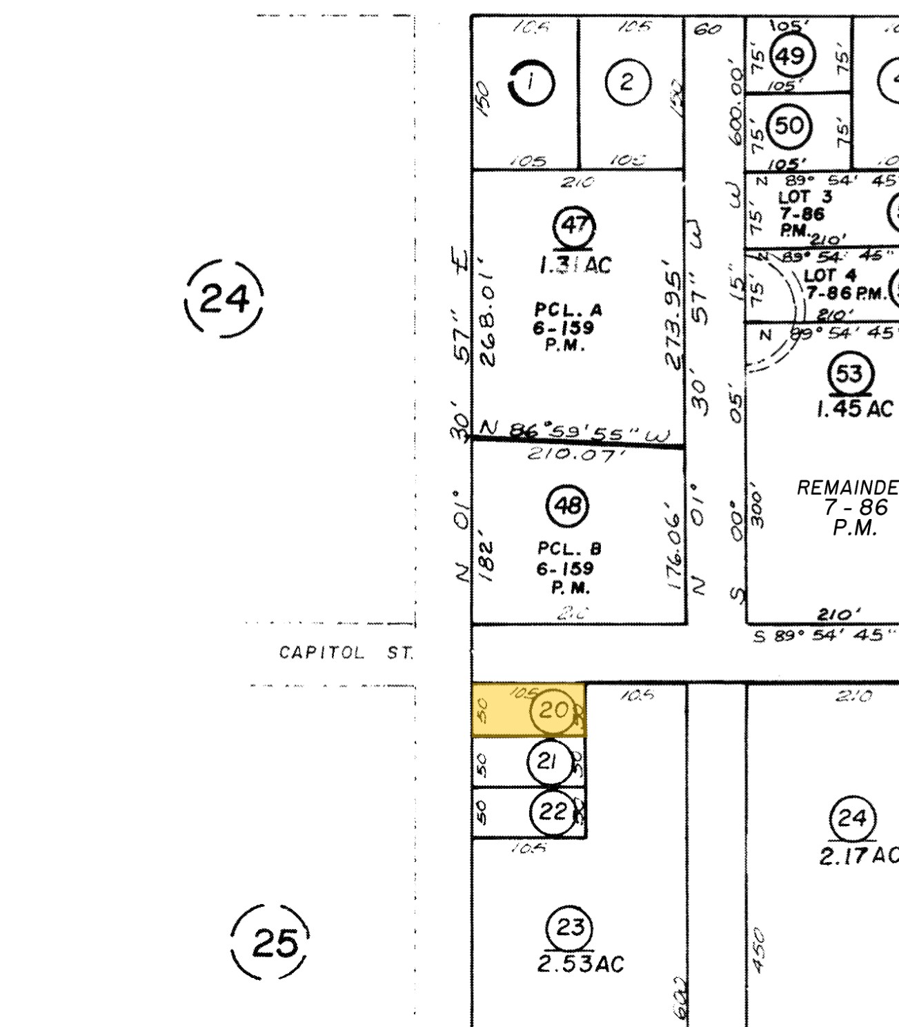 405 Olive St, Crescent City, CA à vendre Plan cadastral- Image 1 de 2