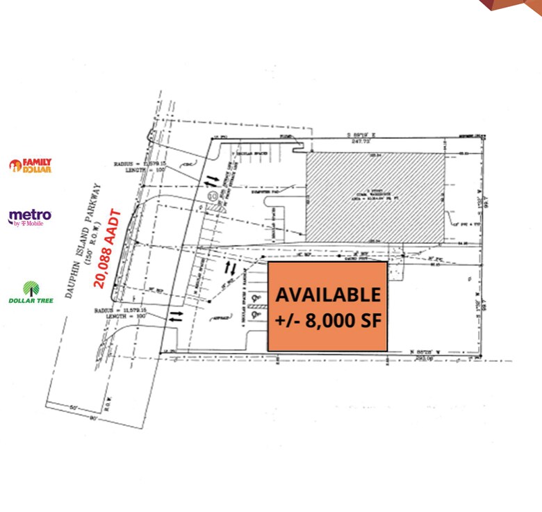 3009 Dauphin Island Pky, Mobile, AL à louer Plan de site- Image 1 de 1