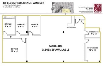 360 Bloomfield Ave, Windsor, CT for lease Floor Plan- Image 1 of 1