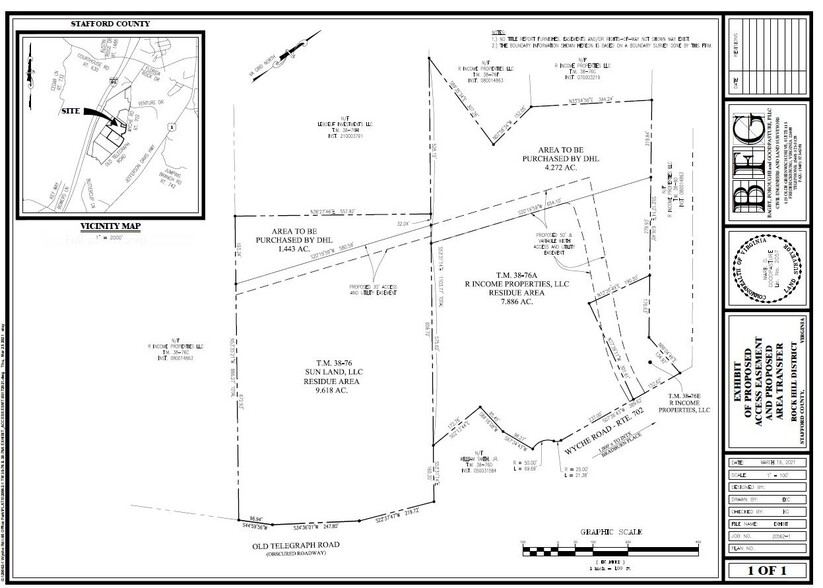 245 Wyche Rd, Stafford, VA à vendre - Plan cadastral - Image 2 de 2