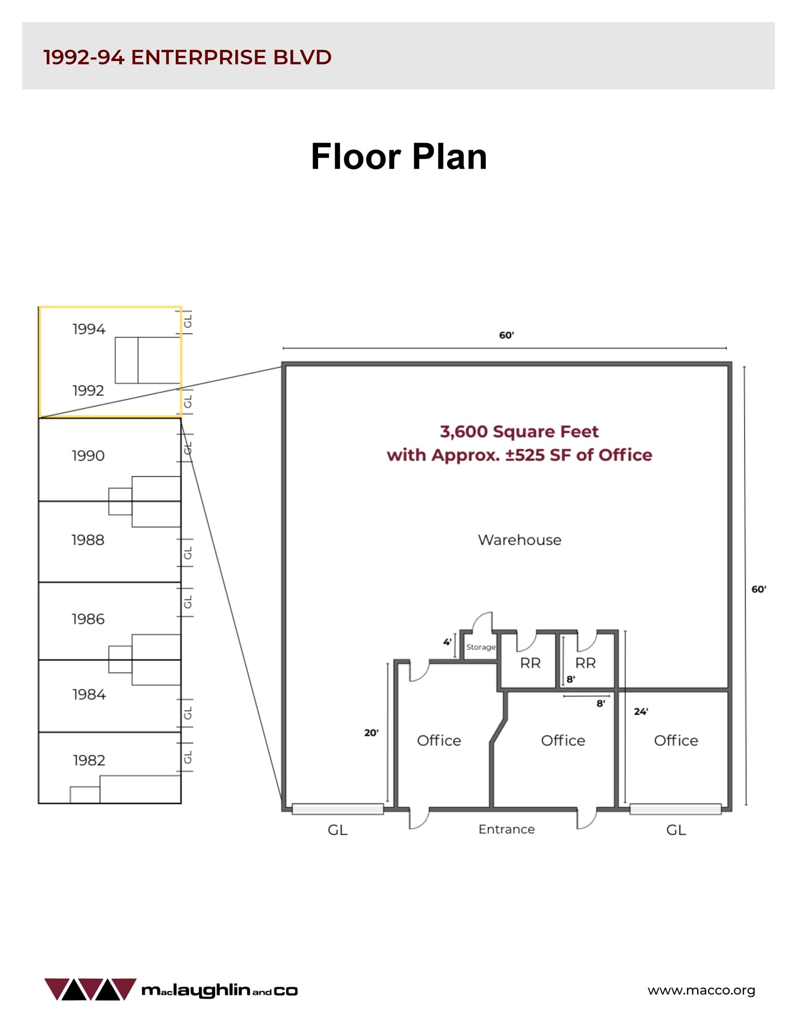 1982-1994 Enterprise Blvd, West Sacramento, CA à louer Plan de site- Image 1 de 1