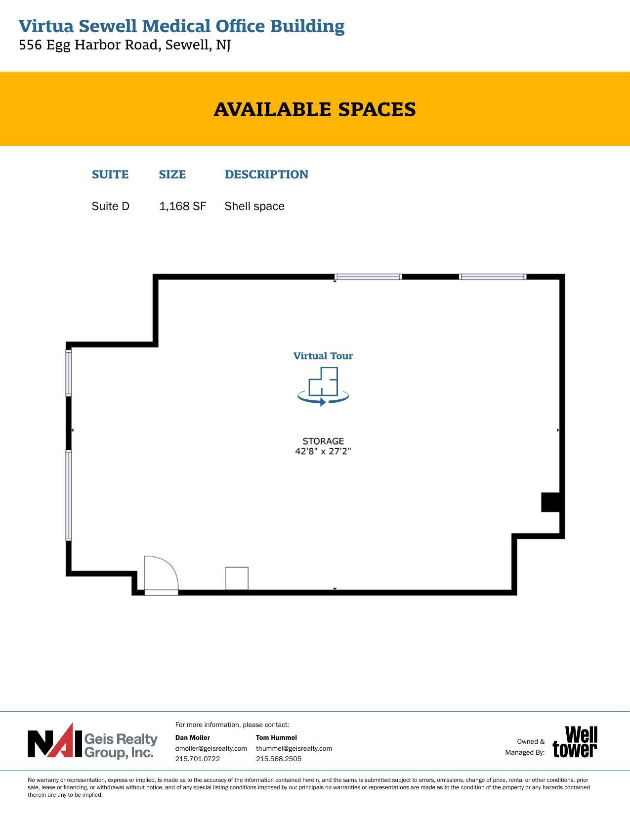 556 Egg Harbor Rd, Sewell, NJ for lease Floor Plan- Image 1 of 1