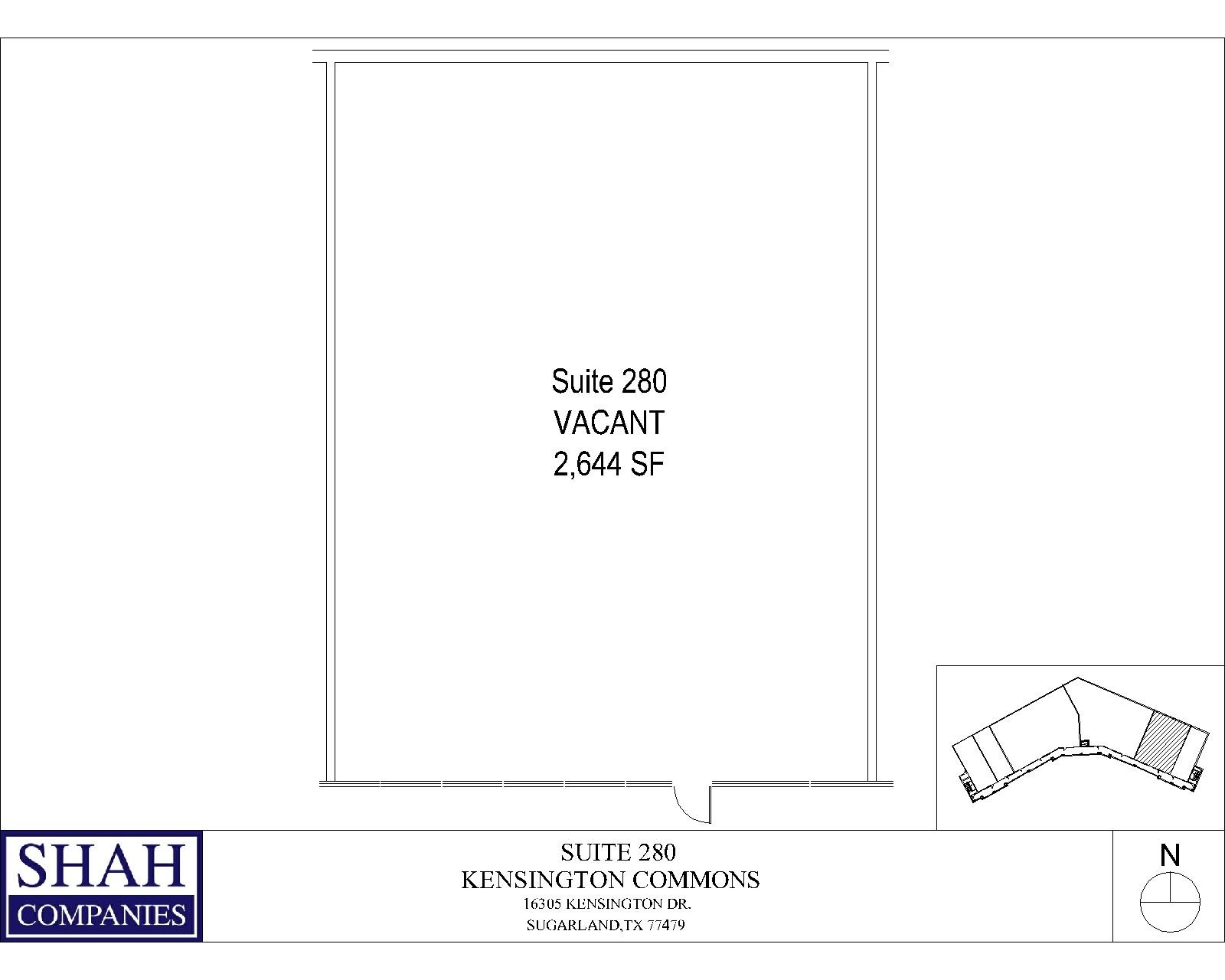 16305 Kensington Dr, Sugar Land, TX à louer Plan d’étage- Image 1 de 1