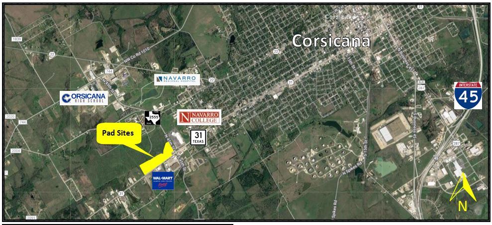 3800 Highway 31, Corsicana, TX à vendre Aérien- Image 1 de 4