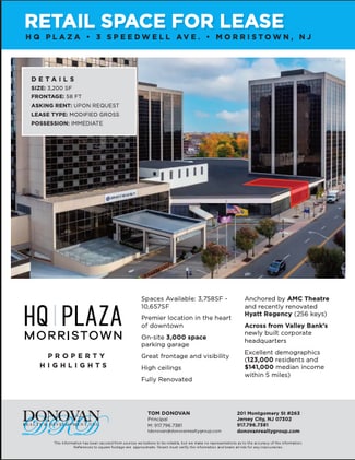 More details for 21 Speedwell Ave, Morristown, NJ - Retail for Lease