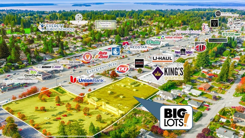 6727 Evergreen Way, Everett, WA à vendre - Photo du bâtiment - Image 2 de 6