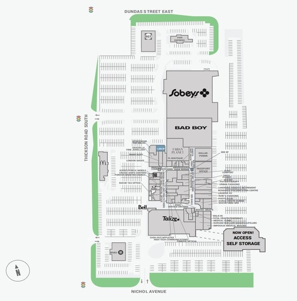 1615 Dundas St E, Whitby, ON for lease - Site Plan - Image 1 of 1