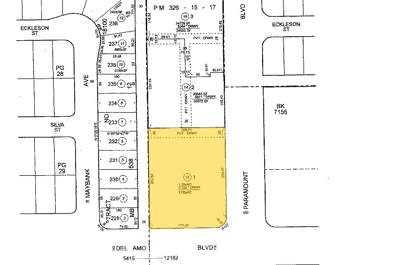 4909 Paramount Blvd, Lakewood, CA à louer - Plan cadastral - Image 3 de 9