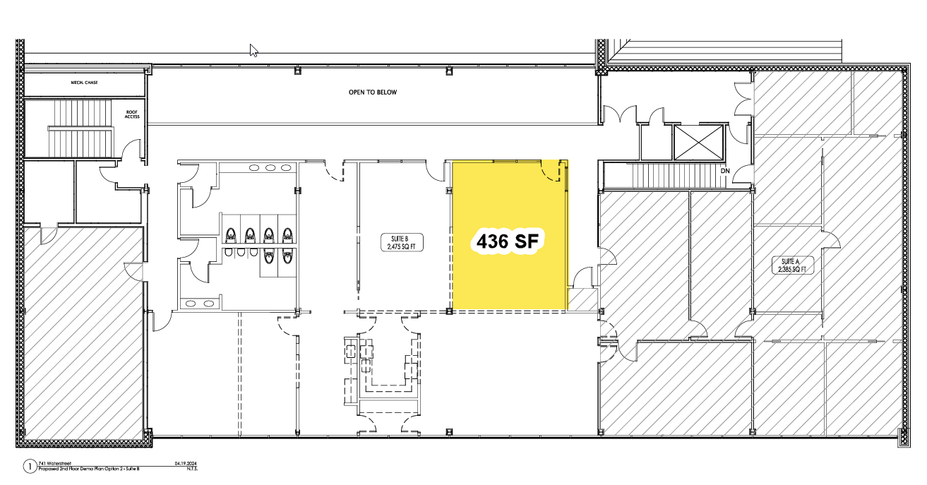 741 Water St, Kerrville, TX à louer Plan d’étage- Image 1 de 4