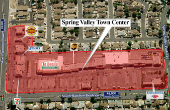 4120-4298 S Rainbow Blvd, Las Vegas, NV - aerial  map view