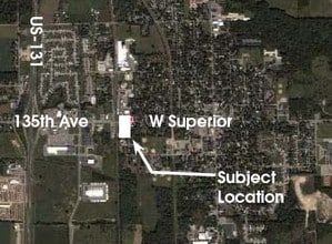 703-707 W Superior St, Wayland, MI - Aerial map view