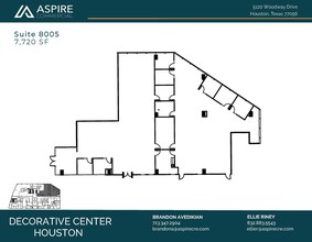 5120 Woodway Dr, Houston, TX à louer Plan d’étage- Image 1 de 1