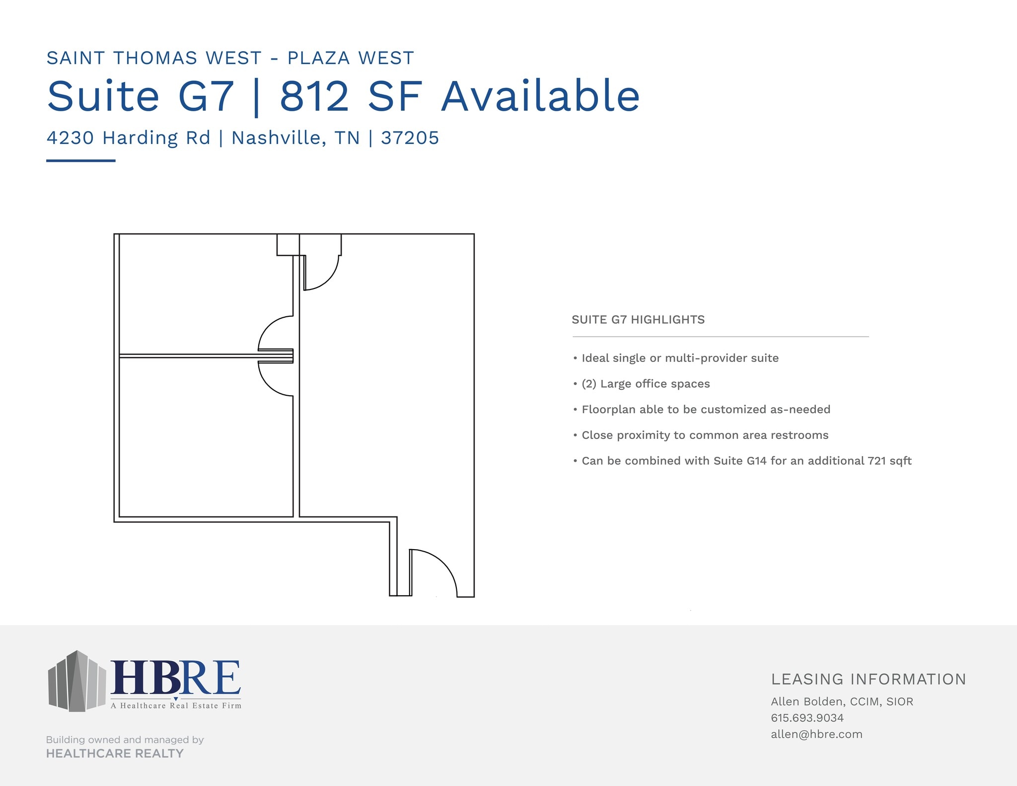4230 Harding Rd, Nashville, TN à louer Plan de site- Image 1 de 1