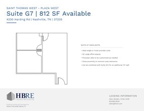 4230 Harding Rd, Nashville, TN à louer Plan de site- Image 1 de 1