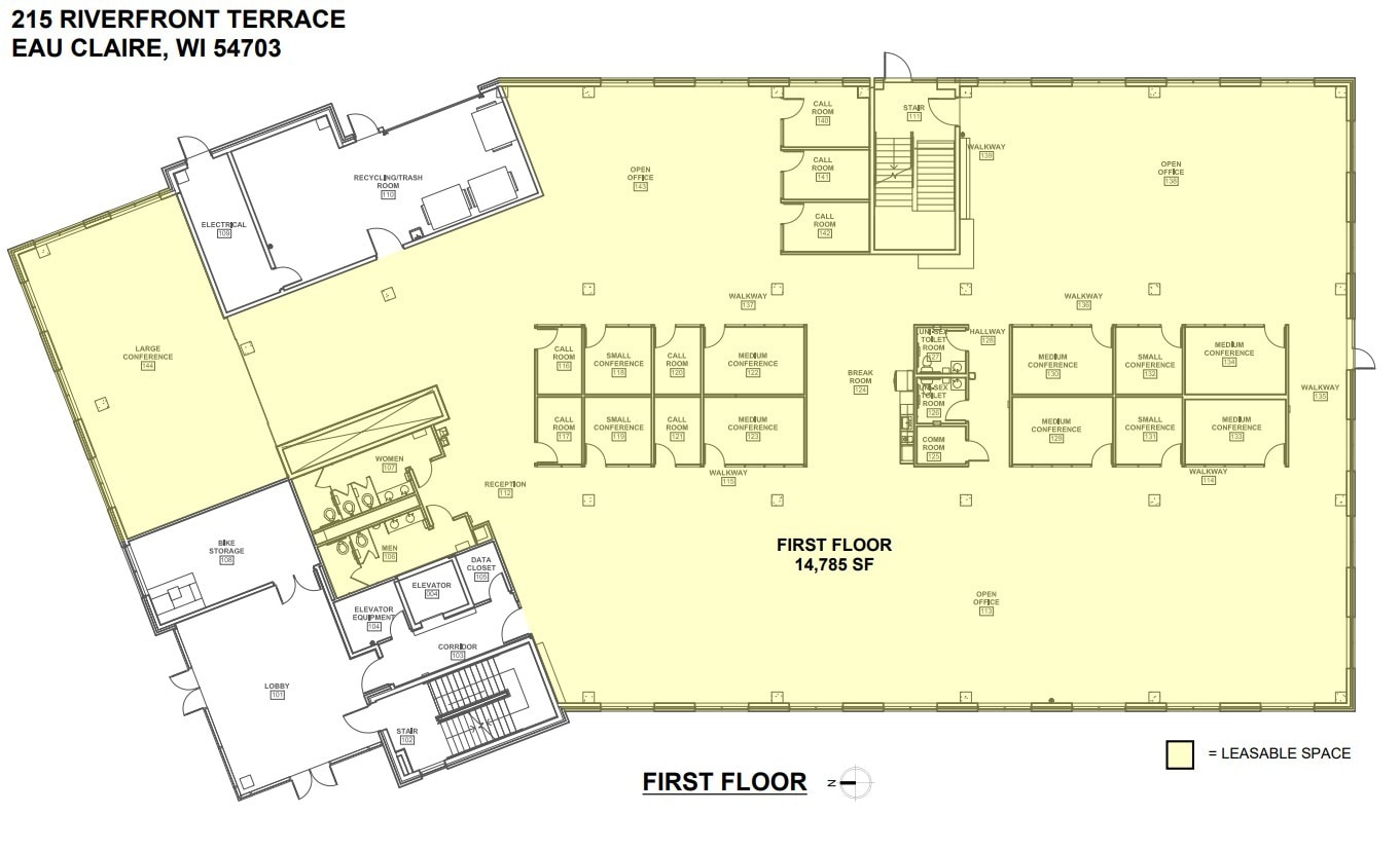 215 Riverfront Ter, Eau Claire, WI à louer Plan d’étage- Image 1 de 5