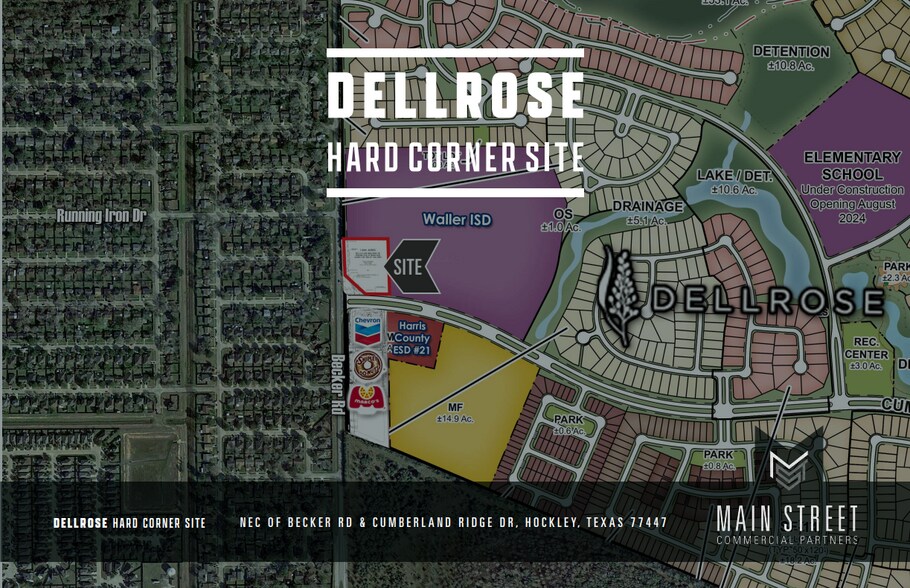 NEC of Becker Rd & Cumberland Ridge dr, Hockley, TX à vendre - Photo principale - Image 1 de 3