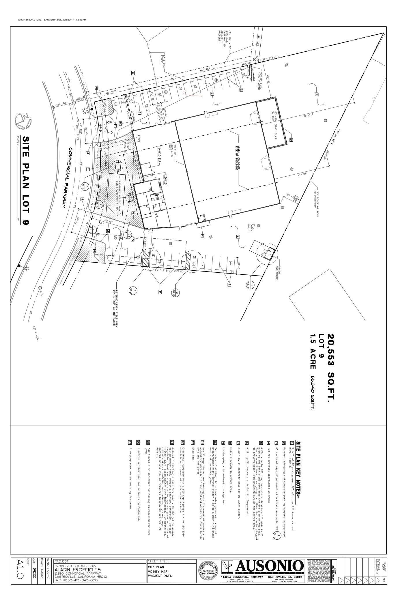 11160 Commercial Pky, Castroville, CA for lease Site Plan- Image 1 of 3