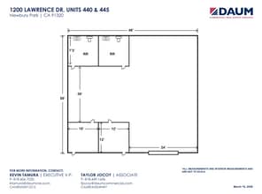 1200 Lawrence Dr, Newbury Park, CA à louer Plan d’étage- Image 1 de 1