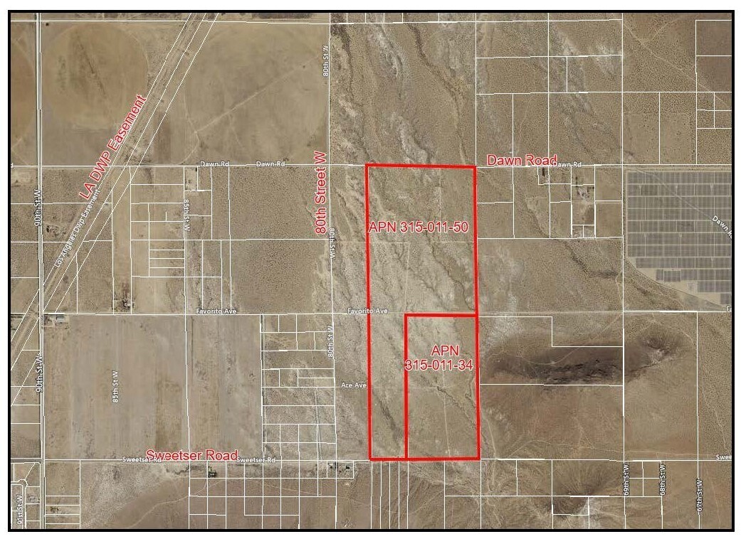 Favorito Ave, Rosamond, CA for sale Aerial- Image 1 of 8