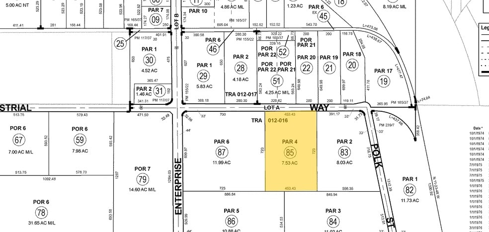 Industrial Way @ Enterprise Way, Coachella, CA à vendre - Plan cadastral - Image 2 de 2