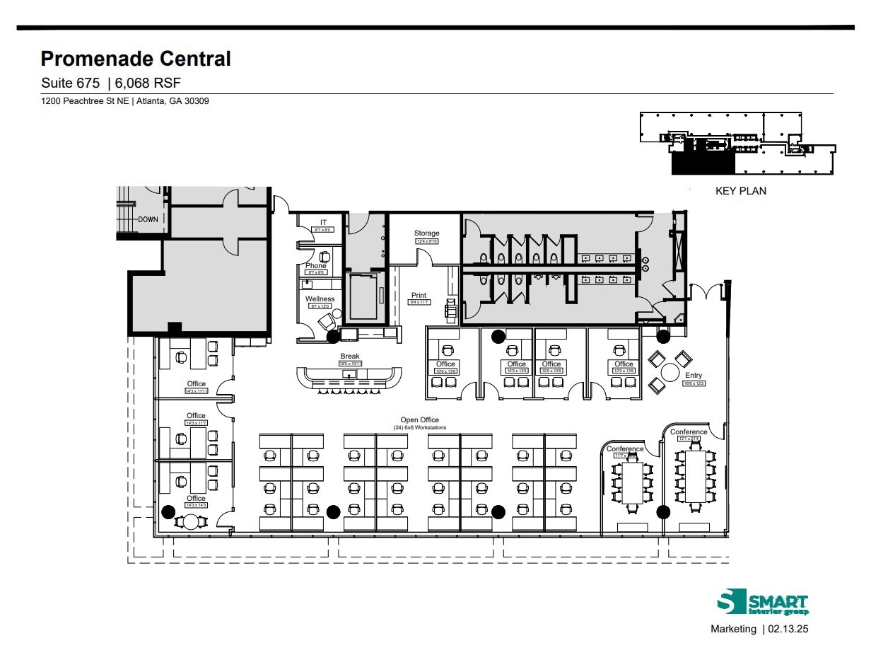 1200 Peachtree St NE, Atlanta, GA for lease Floor Plan- Image 1 of 1
