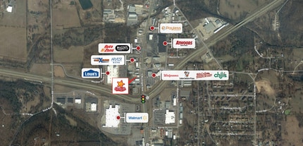 1850 W Muskogee Ave, Tahlequah, OK - AERIAL map view - Image1