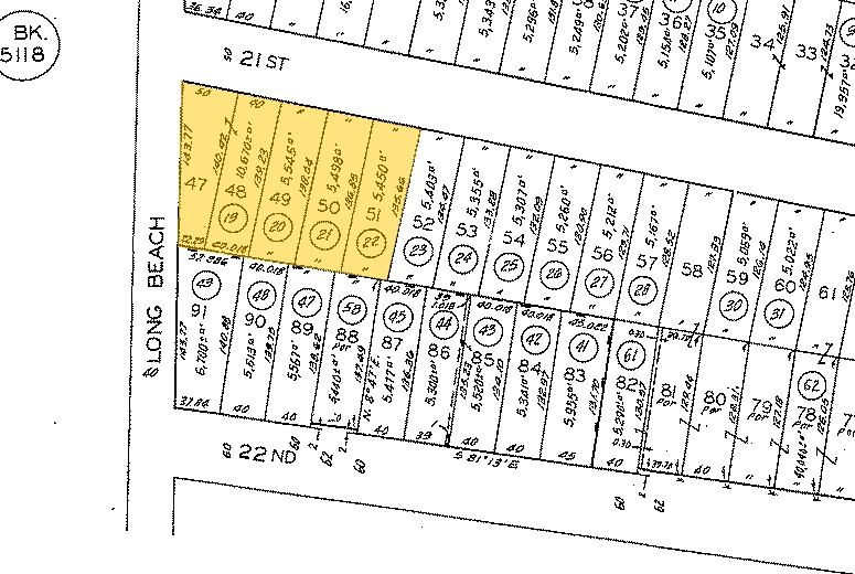 1700-1716 E 21st St, Los Angeles, CA for lease - Plat Map - Image 3 of 3