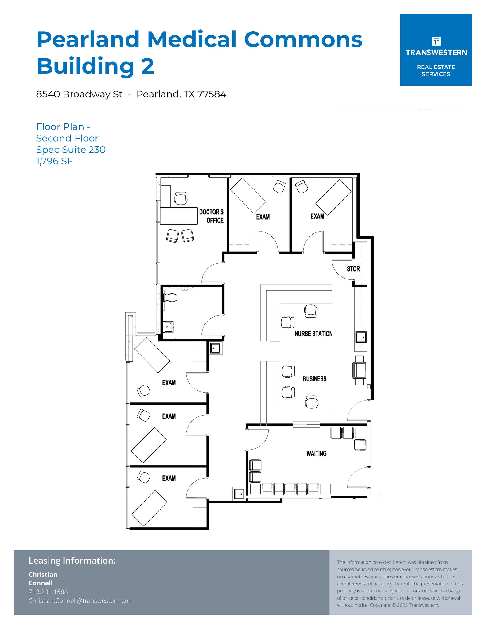 8540 Broadway St, Pearland, TX for lease Floor Plan- Image 1 of 1