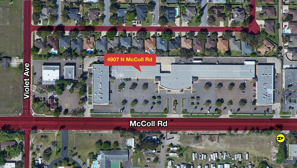 5113 N McColl Rd, McAllen, TX for lease - Aerial - Image 3 of 4