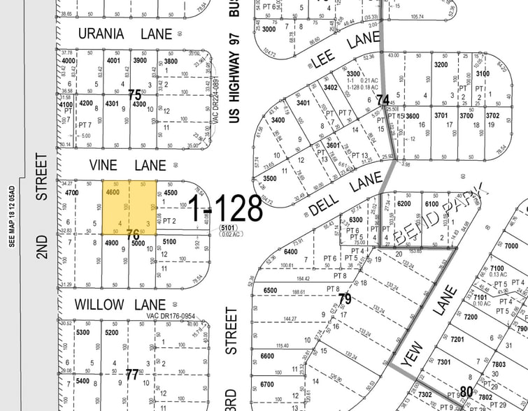 225 SE Vine Ln, Bend, OR for sale - Plat Map - Image 2 of 2