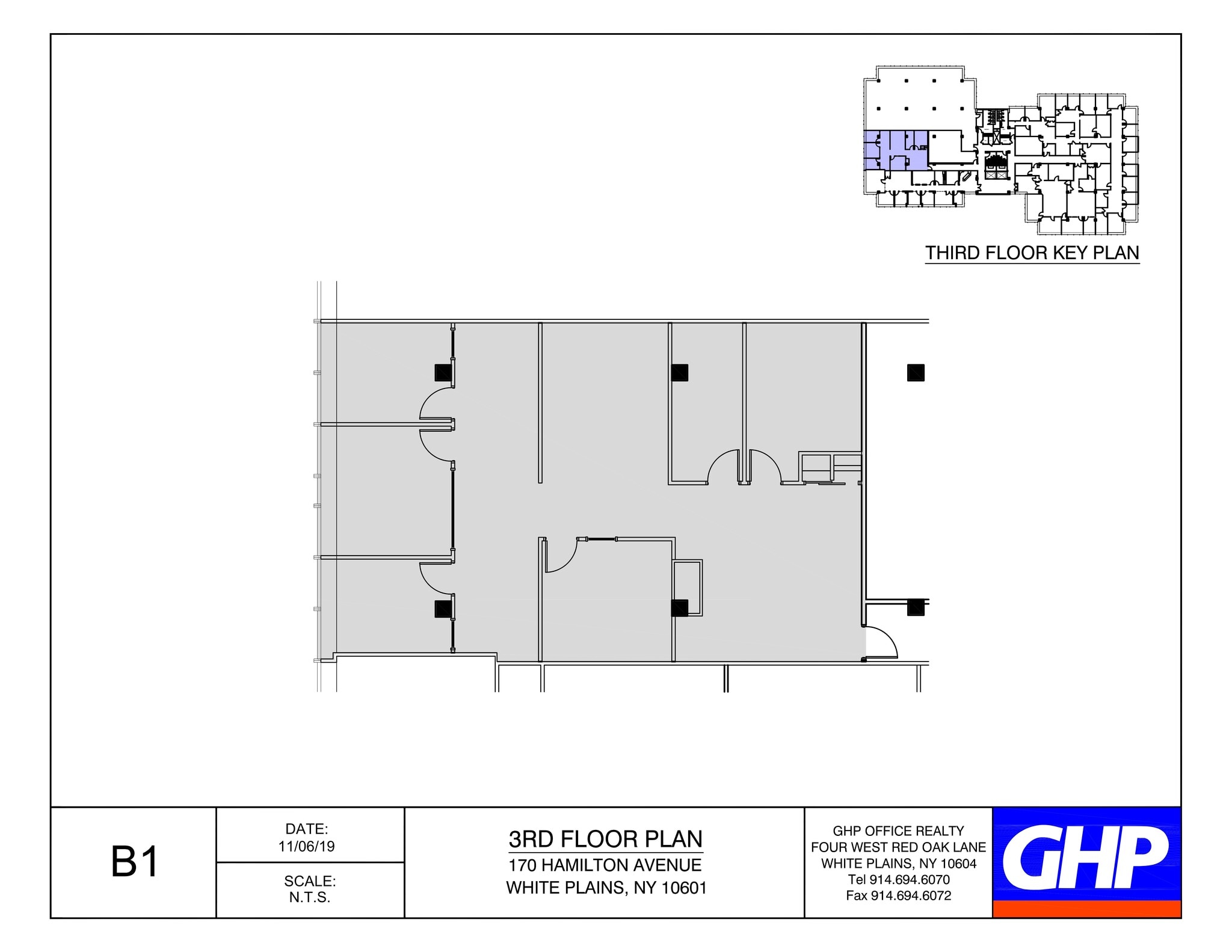 170 Hamilton Ave, White Plains, NY à louer Plan de site- Image 1 de 1