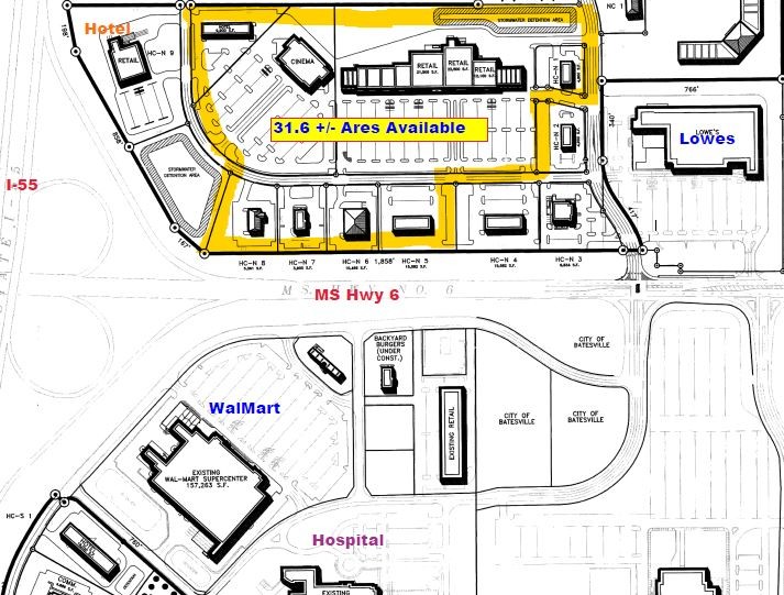 Interstate 55 @ Hwy 6, Batesville, MS for sale Building Photo- Image 1 of 1