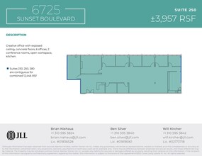 6725 W Sunset Blvd, Los Angeles, CA à louer Plan de site- Image 1 de 1