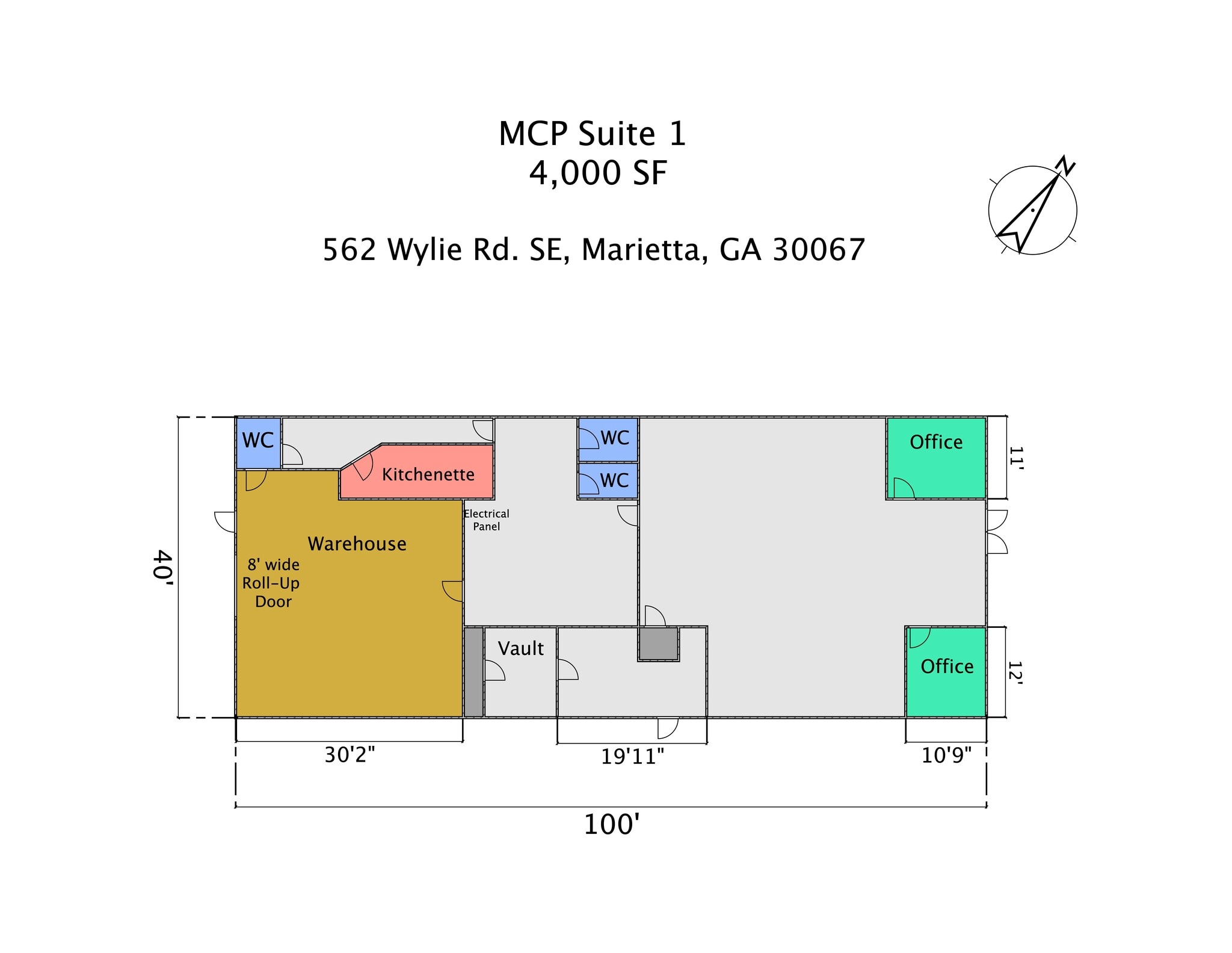 562 Wylie Rd Se, Marietta, GA à louer Plan de site- Image 1 de 3