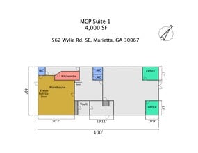 562 Wylie Rd Se, Marietta, GA à louer Plan de site- Image 1 de 3