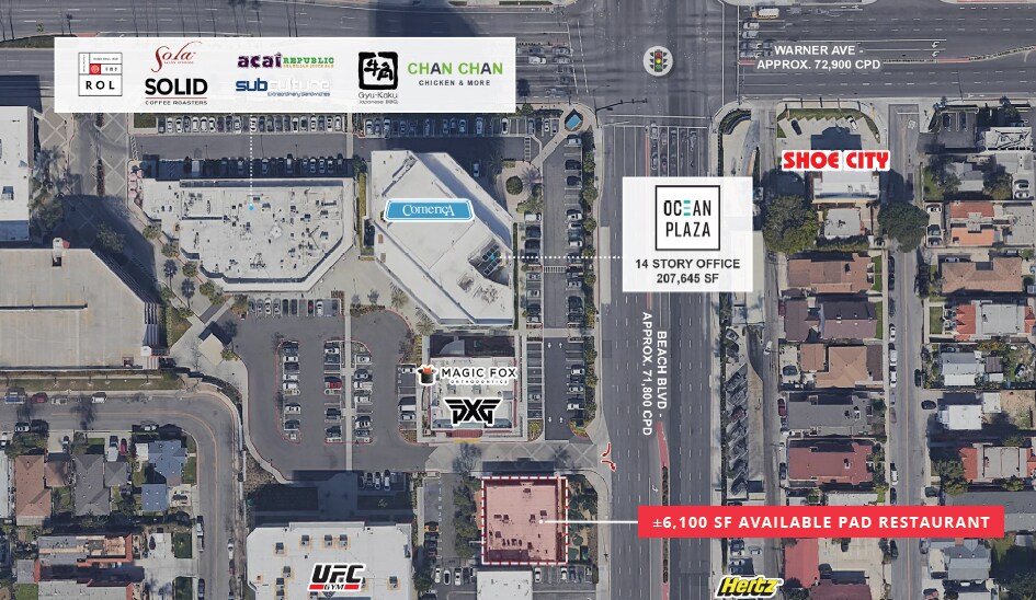 17071 Beach Blvd, Huntington Beach, CA à louer - Photo du bâtiment - Image 3 de 3
