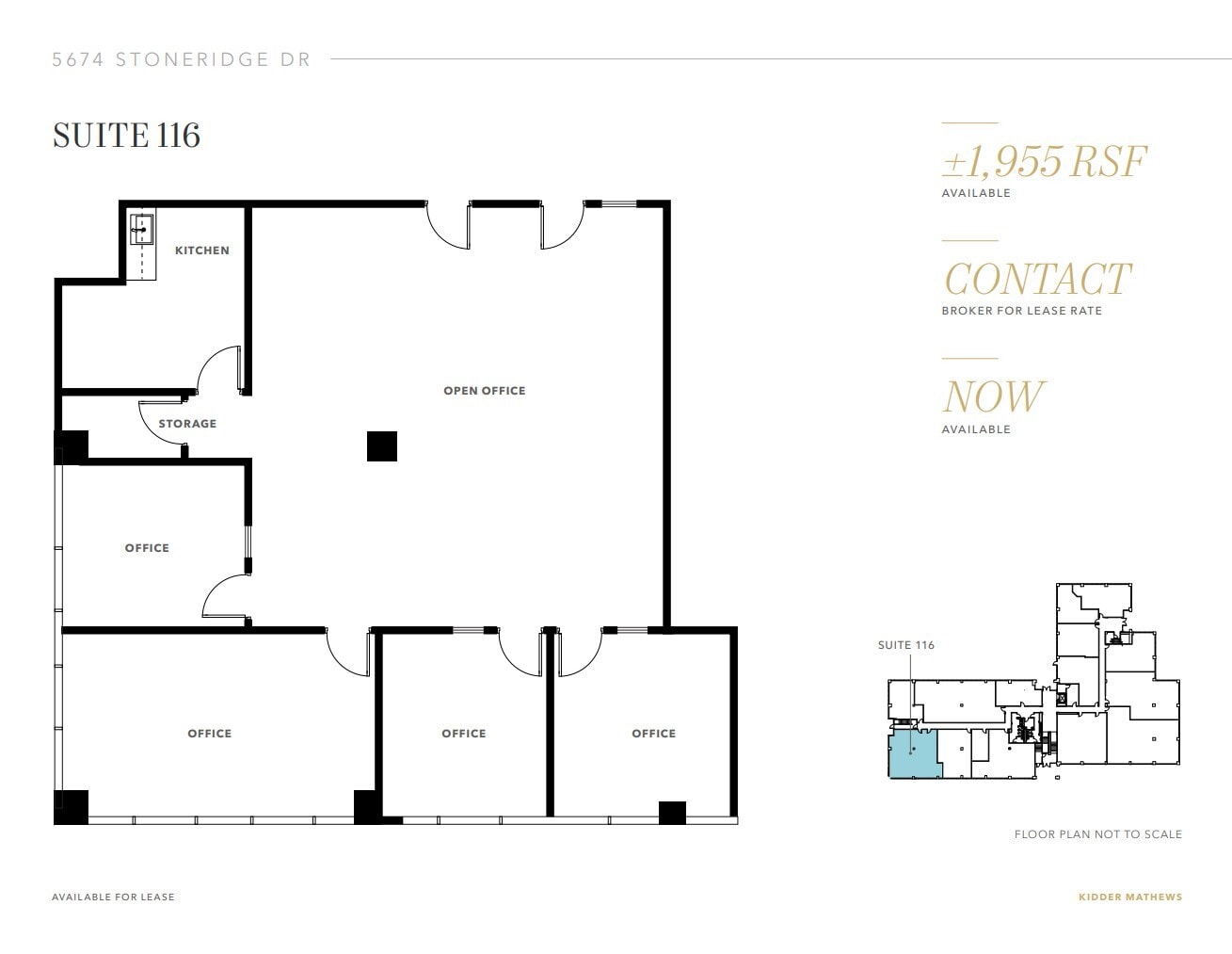 5674 Stoneridge Dr, Pleasanton, CA for lease Floor Plan- Image 1 of 1