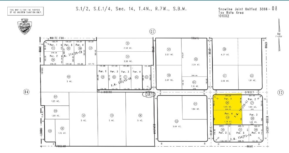9779 Clovis Rd, Phelan, CA for sale - Plat Map - Image 2 of 2